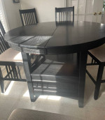 Dining table and chairs