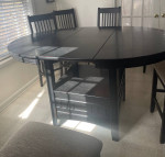 Dining table and chairs