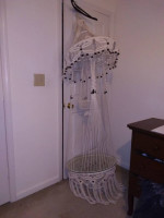 Vintage Macreme Hanging Table
