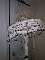 Vintage Macreme Hanging Table