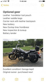 2002 Honda shadow VT 750 cc