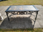 wrought iron coffee table