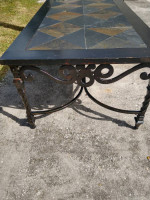 wrought iron coffee table