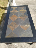 wrought iron coffee table
