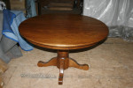 48" Round, Solid Oak Farmhouse Table
