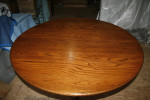 48" Round, Solid Oak Farmhouse Table
