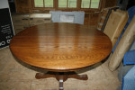 48" Round, Solid Oak Farmhouse Table