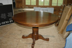 48" Round, Solid Oak Farmhouse Table