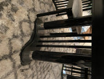 Italian birch black Lacquer dining table