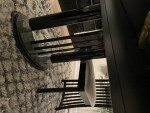 Italian birch black Lacquer dining table