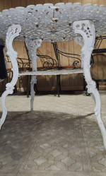 Old Salterini Ornate Patio Table & 4 Chairs..extreme rare