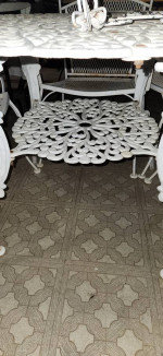 Old Salterini Ornate Patio Table & 4 Chairs..extreme rare
