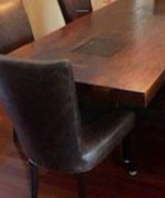 Acacia Wood Dining Table+6 Chairs