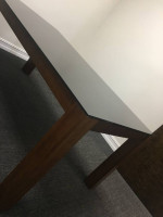 Dining Room Table with Black glass top