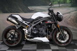2019 Triumph Speed Triple RS Crystal White Metallic Horizontal In-line