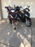 two Honda SH150i touring Scooters