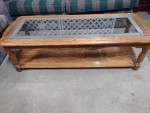 Coffee table glass top