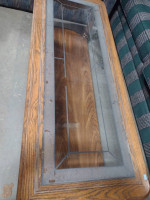Coffee table glass top