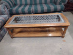 Coffee table glass top