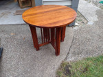 Large oak accent table
