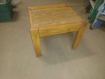 Wood side table