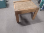 Wood side table