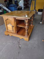 Large end table with storage