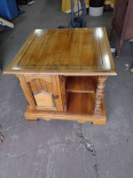 Large end table with storage