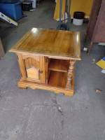 Large end table with storage