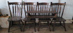 Vintage! Well made! Sturdy! Real wood ! Refinished Kitchen table