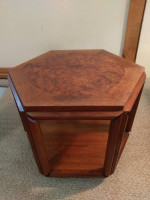 1950s Cocktail Table Brown Saltman Burl Top Mid Century Modern