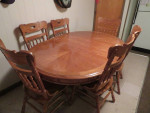 Oak Table with 6 Chairs
