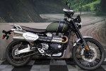 2022 Triumph Scrambler 1200 XC Matt Khaki Green Matt Jet Black Paralle