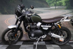 2022 Triumph Scrambler 1200 XC Matt Khaki Green Matt Jet Black Paralle