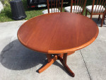 SCANDINAVIAN DESIGN TEAK DINING TABLE 4 CHAIRS