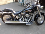 Black 2006 Harley Davidson Fatboy FI