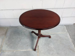 Vintage Bombay Company Mahogany Oval Flip Top Table