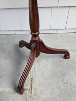 Vintage Bombay Company Mahogany Oval Flip Top Table