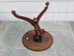 Vintage Bombay Company Mahogany Oval Flip Top Table