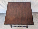 Antique Victorian Barley Twist Parlor Table, Solid Wood, Ball Feet