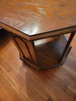 DARK WOOD END TABLE