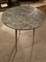 Modern Side Table in aluminum