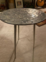 Modern Side Table in aluminum