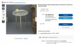 Modern Side Table in aluminum