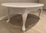 46" Oval Coffee Table/Porcelain White