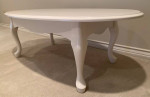46" Oval Coffee Table/Porcelain White