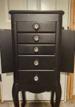 Black Vintage Jewelry Stand Table