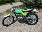 Rare vintage Kawasaki 1975 KT250 trials motorcycle