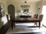 Seville home dining table with 2 custom chairs