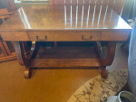 Rectangle Library Table w/ Drawer